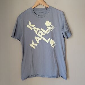 KARL LAGERFELD Paris Short Sleeve Graphic T-Shirt - Size medium